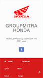 Mobile Screenshot of groupmitrahonda.com